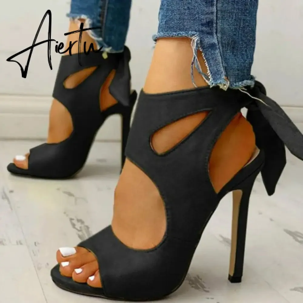 Aiertu High Heels Women Shoes Sandals Transparent Sexy Snake-Shaped Women Sandals Design Stiletto Heel Gladiator Pumps Women Shoes