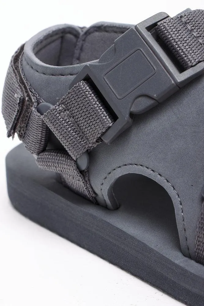 Buckle Sport Sandal Dark Grey