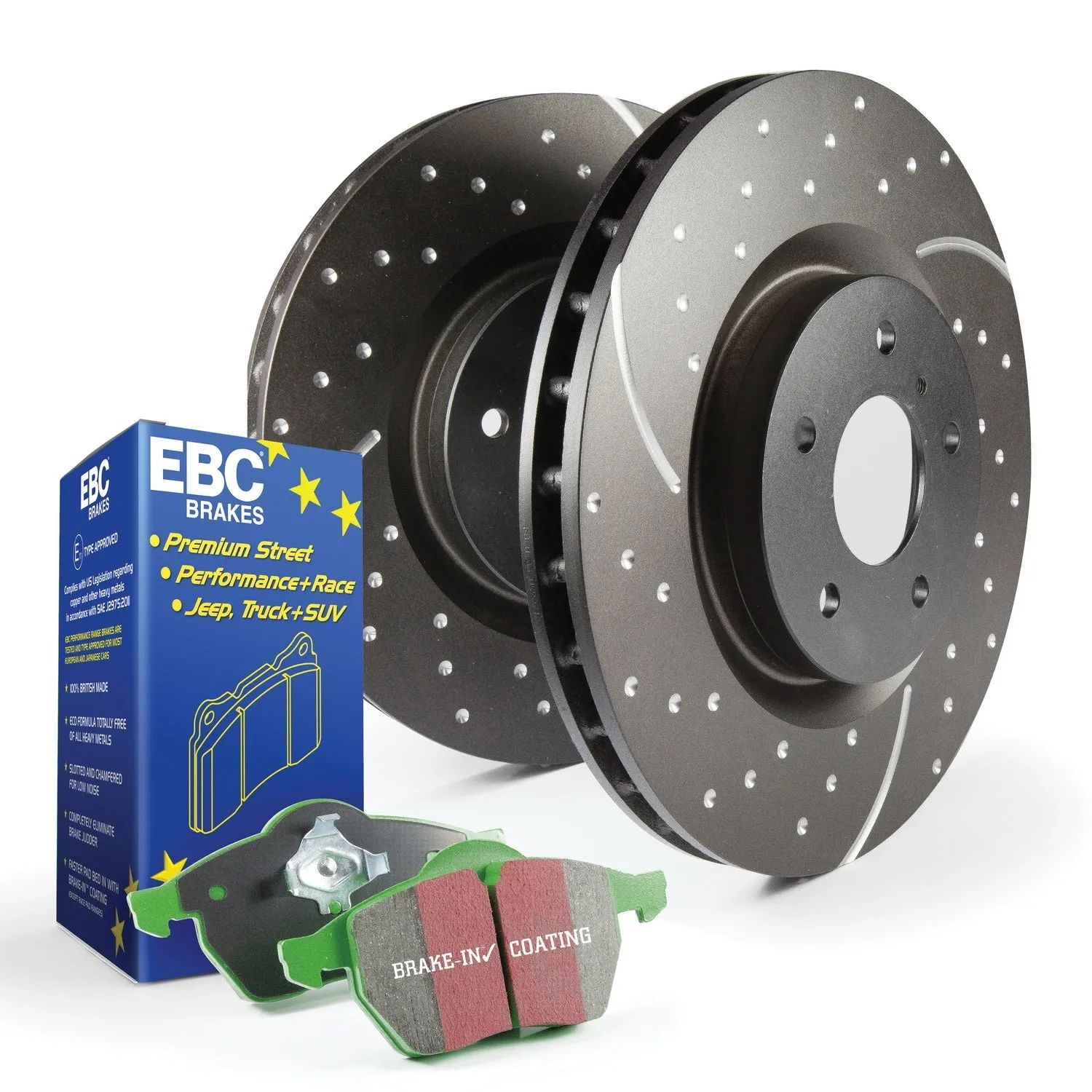 EBC Brakes S10KR1252 S10 Kits Greenstuff 2000 and GD Rotors