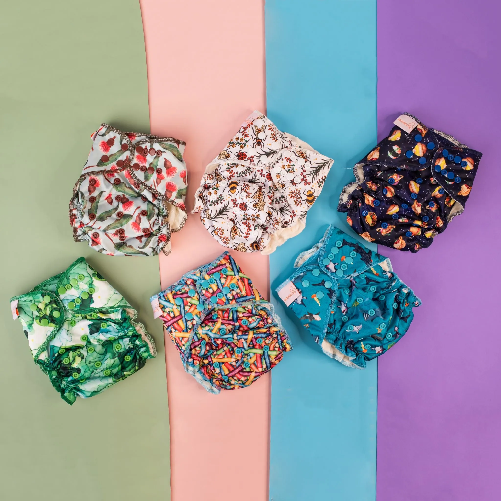 Hybrid Fitted Night Nappy | 6x Cover Bundle