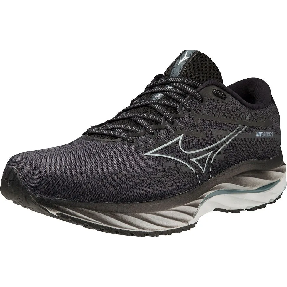 Mizuno Wave Rider 27 Mens Running Shoes - Black